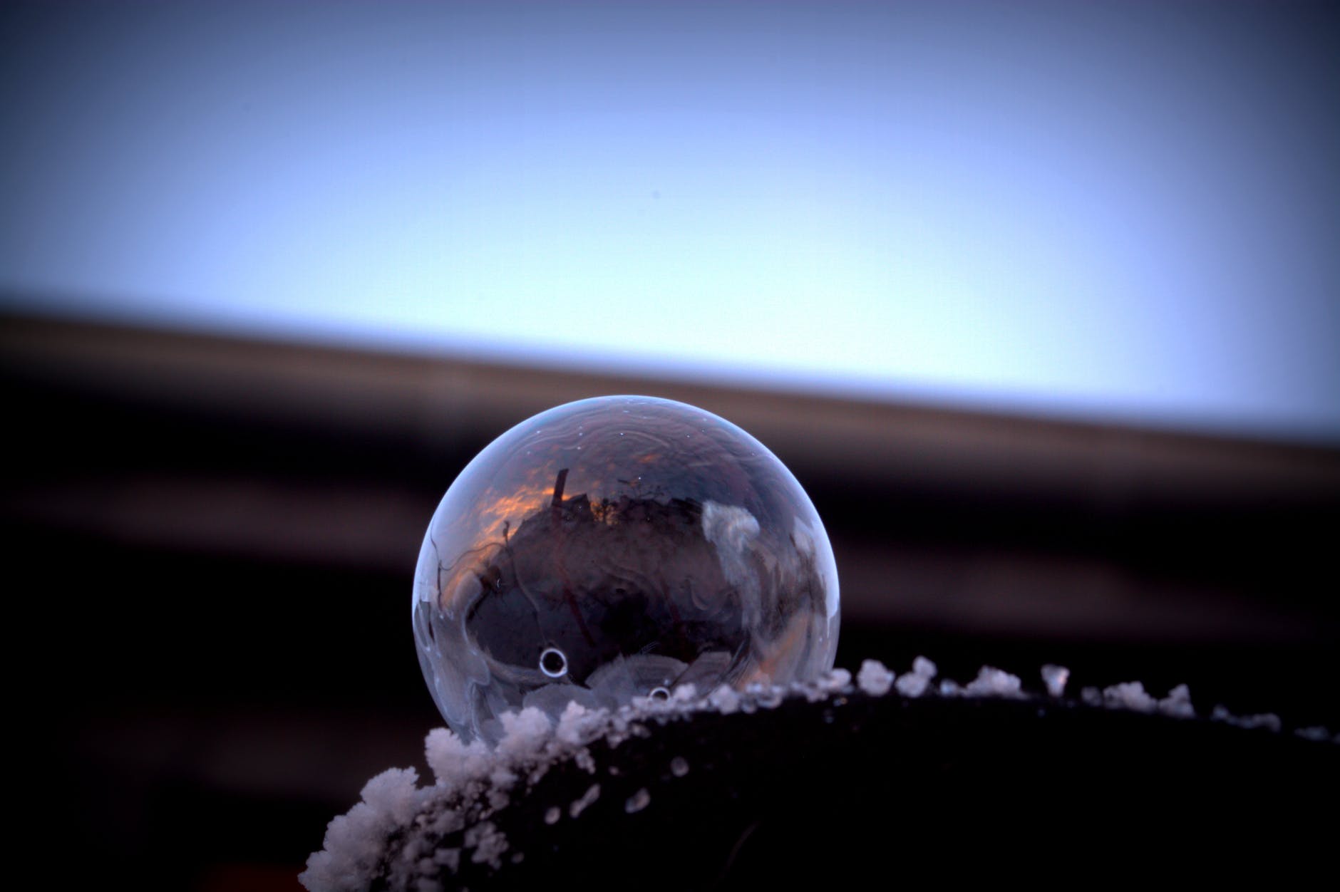close up of crystal ball